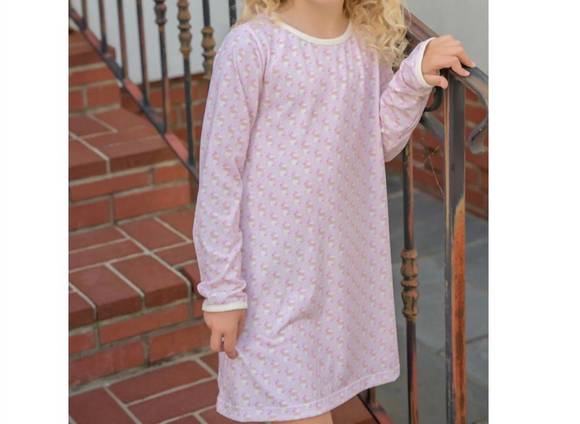James & Lottie Girls Red Cord Cece Christmas Dress with Holly Accents